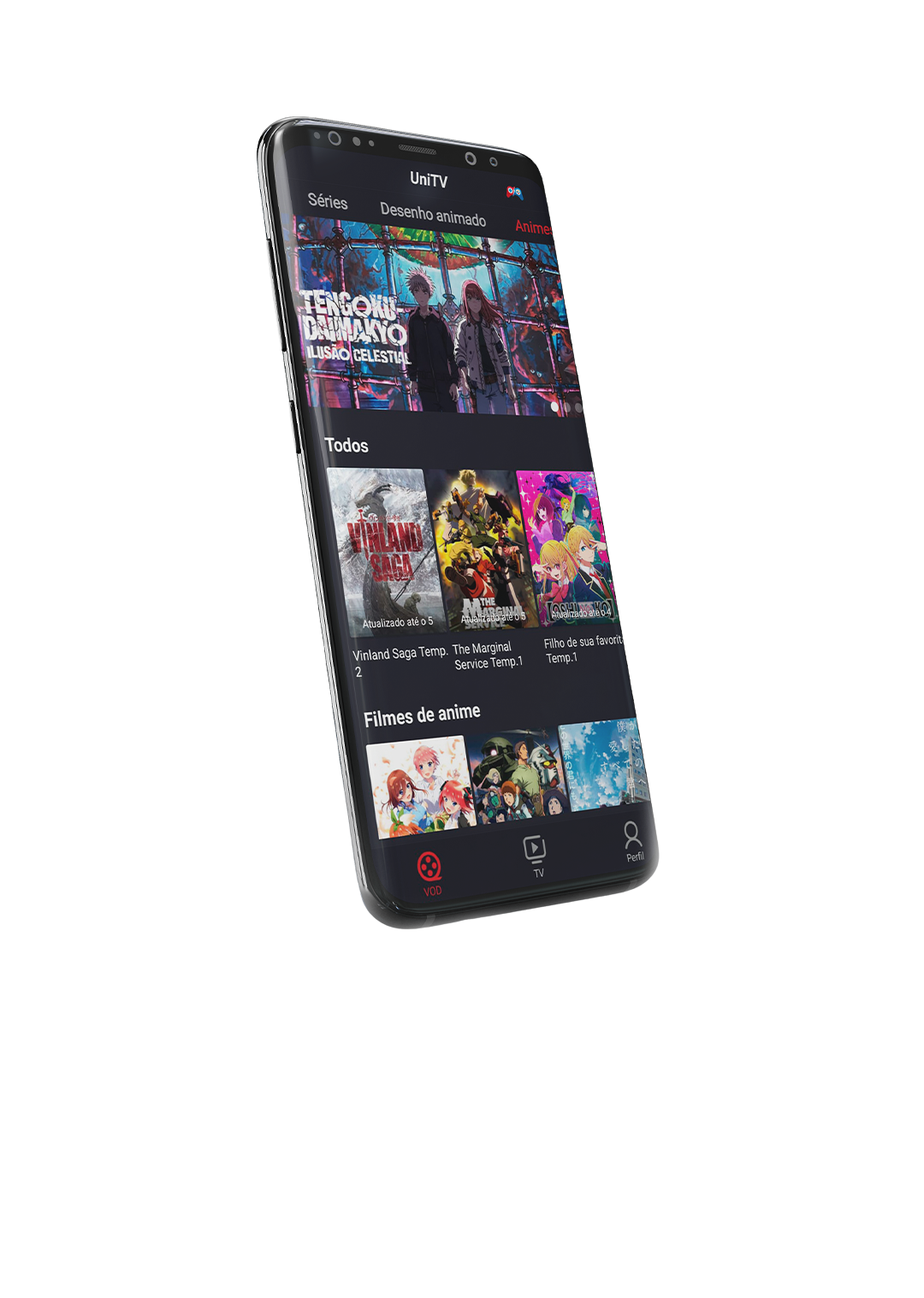 App Unique Play no celular